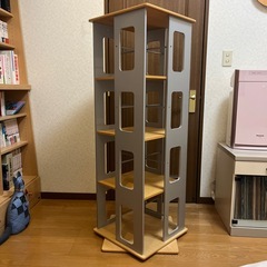 回転　本棚の画像