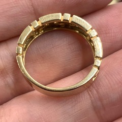 K18 ダイヤモンドリング　5.5g 約15号　 0.09ctの画像