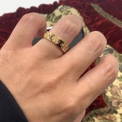 K18 ダイヤモンドリング　5.5g 約15号　 0.09ctの画像