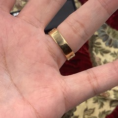 K18 ダイヤモンドリング　5.5g 約15号　 0.09ctの画像