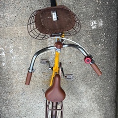 子供用自転車　18インチ　黄色の画像