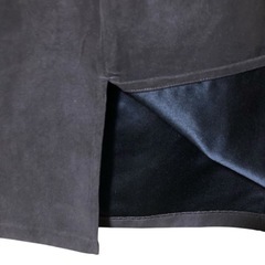 GU フェイクスエード タイトスカート 裏地あり ブラウン 茶 M の画像