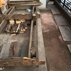 【差し上げます］ウッドデッキの土台の画像