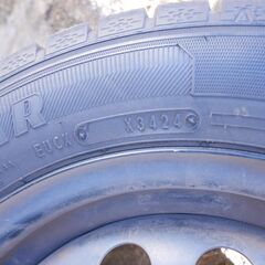 165/65R14 　４本セット　2024年製造　スタッドレス　グッドイヤー ICE 　アイスナビ　7   4穴 PCD100 ハブ56mmの画像