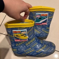 長靴 プラレール 新幹線 18cm  商品説明欄とプロフィールをお読みくださいの画像
