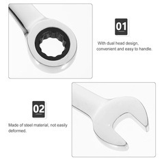 ❤️新品未使用❤️スイベルラチェット 16mm ラチェットレンチ 首振り 板ラチェット 工具 レンチ ラチェットスパナ 角度調整可能 車 バイク 家具組み立て 作業 工具の画像