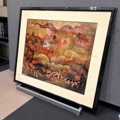もみじの絵画　額付き　ホテル絵画の画像