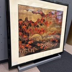 もみじの絵画　額付き　ホテル絵画の画像