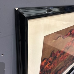 もみじの絵画　額付き　ホテル絵画の画像
