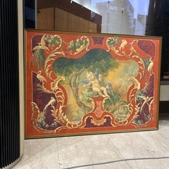 天使の絵画　額付き　ホテル絵画の画像