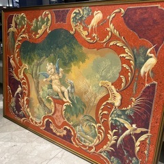 天使の絵画　額付き　ホテル絵画の画像