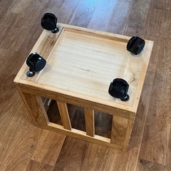 もらっていただきありがとうございました！訳あり＊木箱キャスター付きの画像