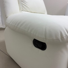 リクライニングチェア　ホワイトの画像