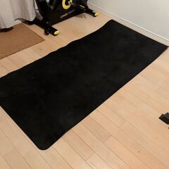 [非対面渡し] ヨガマット 185cm*81cm*1cm TPE ブラックの画像