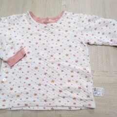 100cm パジャマ UNIQLO キルト生地 女の子 ピンクの画像