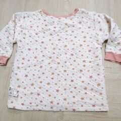 100cm パジャマ UNIQLO キルト生地 女の子 ピンクの画像