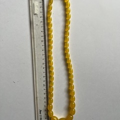 イエロービーズネックレス の画像