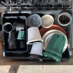 園芸資材一式 植木鉢 スリットポット 育苗トレー 素焼き鉢 セットの画像