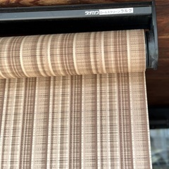 タチカワ ロールスクリーン ラルク 防災 横180cm 高さ287cm 天井取付金具付 立川ブラインド プルコードタイプ 3の画像