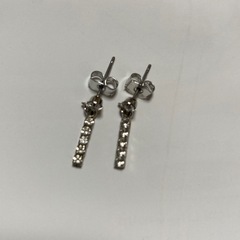 チタン　ピアス　キュービックジルコニアの画像