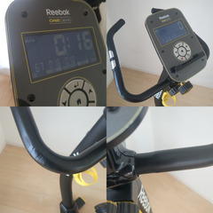 Reebok リーボック フィットネスバイク GB40-19 コードレス LCD 心拍センサー RVON-10101BK-19 エアロバイク スピンバイクの画像