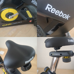 Reebok リーボック フィットネスバイク GB40-19 コードレス LCD 心拍センサー RVON-10101BK-19 エアロバイク スピンバイクの画像