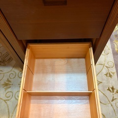 木製ドレッサー（三面鏡）引出し付き【カンディハウス】の画像