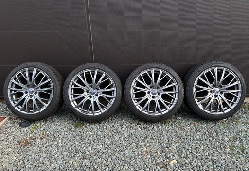225/40R18 レアマイスター L-Fファースト 18インチ アルミホイール スタッドレスタイヤ付き 4本セット
