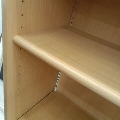 リユースのサカイ栃木店★ジモティ割あり★  本棚 ライトブラウン W58×D29.5×H119.5 クリーニング済み TC12028の画像