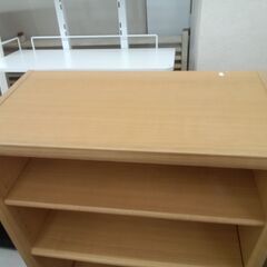 リユースのサカイ栃木店★ジモティ割あり★  本棚 ライトブラウン W58×D29.5×H119.5 クリーニング済み TC12028の画像