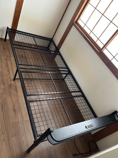 販売 ニトリ パイプベッド ブラック シングルパイプベッド(バジーナ F3