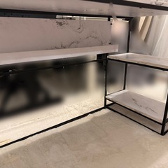 パソコンデスク 本棚付き 収納付き ラック オフィスデスク 木目調 公式限定の画像