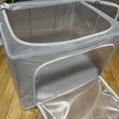 クリア収納ボックス   折畳み 自立式 4個セットの画像