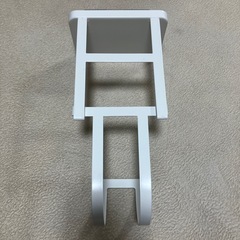 山崎実業 YAMAZAKI プレート トイレットペーパーホルダー上ラック 2段 ホワイト 4436の画像