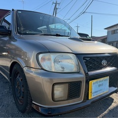 激レア プレミア ダイハツ ミラ CR 5速MT ターボ★総額29.8万円★車検付き 機関良好 修復歴なし ローダウン 車高調 Tベル交換済み 冷暖房確認済みの画像