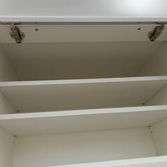 リユースのサカイ栃木店★ジモティ割あり★ 綾野製作所 食器棚 ホワイト W70×D48×H200.5 クリーニング済み TC12032の画像