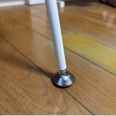 《美品》ガラス天板 ローテーブル コーヒーテーブル　ホワイトの画像