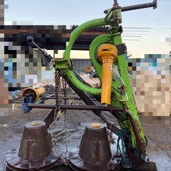 スター 2連ディスクモア MDM1300 手動ハンドル トラクター用 作業機 草刈り 牧草 農機具 中古 引き取り限定の画像