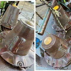 スター 2連ディスクモア MDM1300 手動ハンドル トラクター用 作業機 草刈り 牧草 農機具 中古 引き取り限定の画像