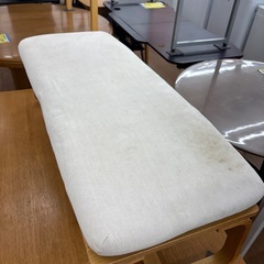 ☆ドリーム荒牧店☆ジモティー割引有☆良品計画/ベンチダイニング4点セットの画像