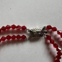 レッドクリスタルネックレス の画像