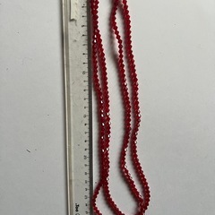レッドクリスタルネックレス の画像