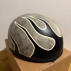 新品未使用！エイジングヘルメット、ダックテールタイプ　カスタムペイントヘルメットの画像