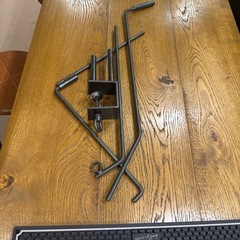 アイアン製　ランタンハンガー、クランプ(テーブルなどに固定する金具)付きの画像