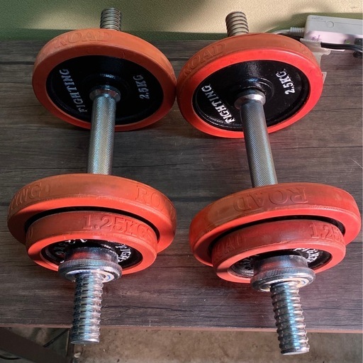 シャフト バーベルプレート FIGHTING ROAD ファイティングロード 計15KG