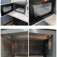 R645 ☀️ Eangle フラット電子レンジ （18L / ヘルツフリー）21年製 ANG-MO-A5 ⭐ 動作確認済 ⭐ クリーニング済の画像