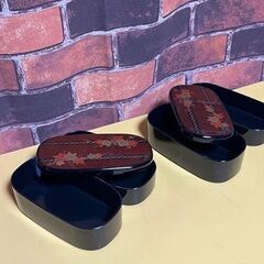 お重箱型 お弁当入れ2個の画像