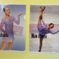 浅田真央 フィギュアスケート クリアファイル  4枚の画像