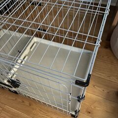 ペットケージ　トイレトレー付き　ペティオ アドメイト ヴィラフォート 2ルームパピーサークルの画像