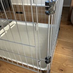 ペットケージ　トイレトレー付き　ペティオ アドメイト ヴィラフォート 2ルームパピーサークルの画像